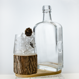 Bouteilles de verre à liqueur plates carrées en vrac, bouteilles rectangulaires de gin, bouteilles de verre à spiritueux, vodka, 750 ml - Product Image 6