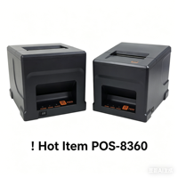 Imprimante thermique de reçus ZJprinter POS-8360 80 mm, fabricant direct, imprimante thermique POS, Imprimante thermique Remiander, alarme sonore et lumineuse