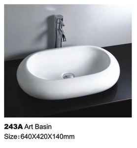 Lavabo de Cerámica Moderno y Ecológico, Superficie Antiarañazos, Material Duradero y Sostenible para Proyectos de Hoteles, Villas y Edificios Ecológicos - Product Image 5