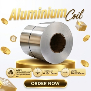 อลูมิเนียมคอยล์คุณภาพสูง GY 1050/60/70 1100 1200 1235 3003/04/04 5005/52/83 O-H112 สำหรับงานก่อสร้าง ผิวเคลือบ หนา 0.15-10 มม. - Product Image 1