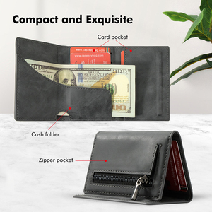 CASEKEY - Tarjetero de Diseño Innovador, Mini, Vintage, para Tarjetas Bancarias, Delgado, Minimalista, Magnético, con Soporte Tríptico, para Tarjetas de Crédito - Product Image 5