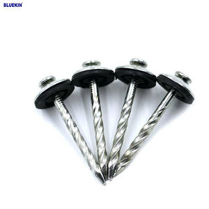 3-1/2 "亜鉛メッキ色の傘屋根屋根爪キャップヘッドスパイラルスムース鋼屋根シート建材用 - Product Image 4