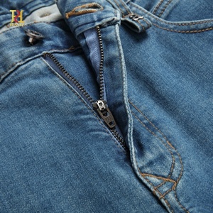 Pantalones Vaqueros <span class=keywords><strong>de</strong></span> Mezclilla para Hombre, Corte Slim, Cintura Media, Color Azul Claro, Algodón-Poliéster, Transpirables, Ligeros, para Primavera/Verano, Estilo Casual <span class=keywords><strong>de</strong></span> Negocios, POLO - Product Image 4