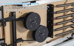 Reformer de Pilates Tmax Confortable de Aluminio con 6 Resortes Alemanes, Retracción Automática de Cuerdas, Certificación CE - Product Image 4