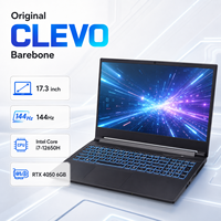 CLEVO Barebone Termurah Oem 17.3 Inch 144HZ Intel Core I7-12650H I7 Generasi ke-12 RTX 4050 6GB DDR5 Laptop Gaming