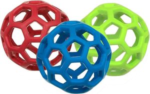 Yıkılmaz halka top-ömür boyu değiştirme-orta ve büyük ırklar-agresif Chewers için Ultra dayanıklı köpek oyuncak-5.5" - Product Image 2