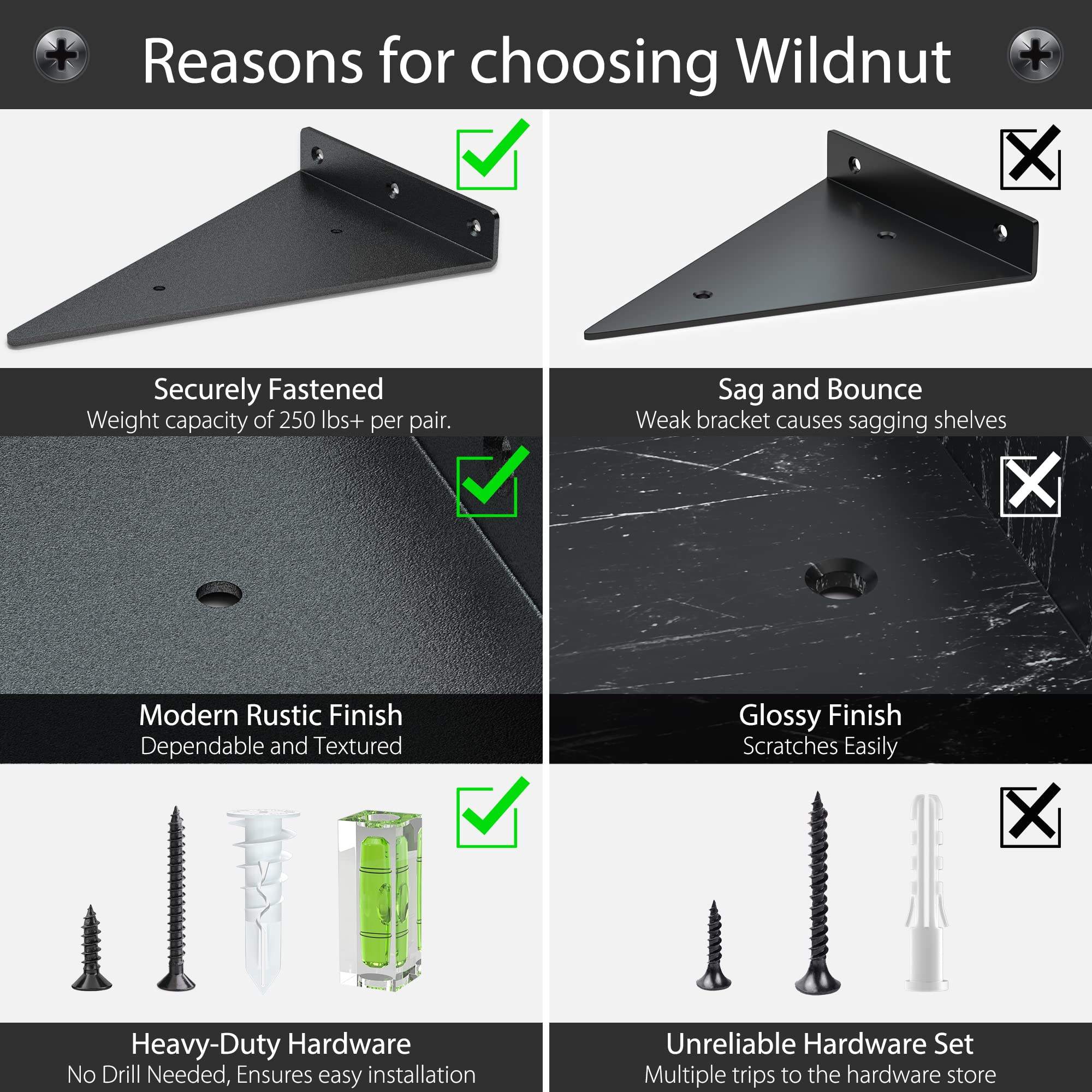 floating shelf brackets square