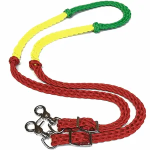 innovative products 2022 rainbow Horse color coded reins horse rope reins for riding lesson