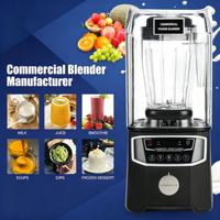 Blender commercial 2L 1500W haute puissance 20000 tr/min Lames en acier au carbone pour les bars à jus et smoothies
