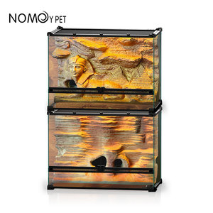 NOMOYPET - Terrario para Reptiles con 11 Estilos de Selva Tropical y Fondo 3D de PU, Kit de Recinto para Lagartos y Geckos - Product Image 5