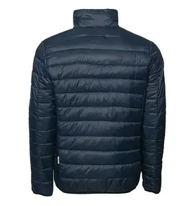 Custom Logo Men Padded Close Fitting Puffer Jacket Warm Winter Men Stylish Quilted Safari Jacket Top Sale