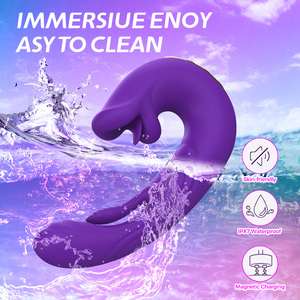 Vibrateurs 3 en 1 Rose Sex Toy avec 5 modes de baisers et de caresses, 5 vibromasseurs G-Spot pour femmes et couples - Product Image 5