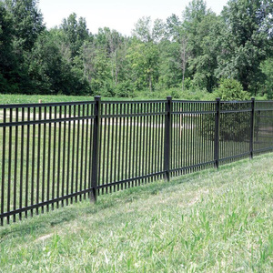 Fabricante de Cercas, Venta al por Mayor, Barandilla Metálica Galvanizada Negra Personalizada para Exteriores, Cerca Decorativa Negra para Jardín - Product Image 2