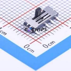 K3-1400S-F1 Slide Switch SMD Switch Double Pole Three Throw Rectangle Pin Header Gull Wing Type 10mm - Product Image 1