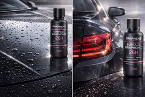 Revêtement céramique graphène SURFACE GRAPHONIX 26H 70mL, protection nano professionnelle haute brillance, épaisseur 60µm, PH2-12, titane, pour voitures - Product Image 2