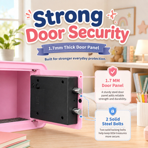 CEQSAFE Electronic Mini Deposit Key Office Home Christmas Gift Digital <b>Money</b> Safety Saving <b>Box</b> for Kids <b>Safe</b> 18EQL-DT Mini <b>Safe</b> - Product Image 5