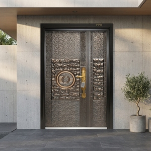 Portes d'entrée principales en aluminium de luxe PHIPULO, robustes et de qualité supérieure, avec plusieurs points de verrouillage, autres portes d'entrée pour villa - Product Image 4