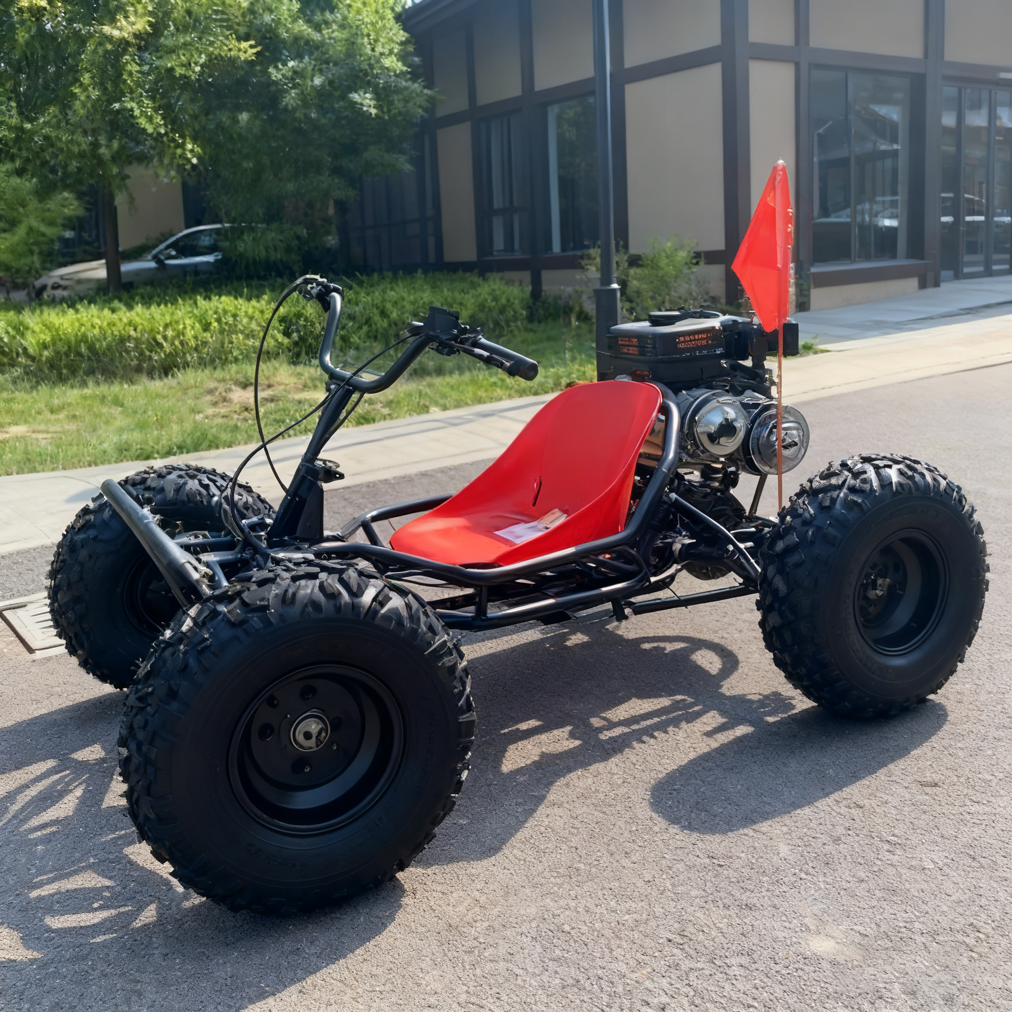 Kart CVT, pneu 10 pouces / Moteur à arbre équilibré 212cc