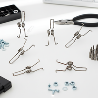 Pegas Torsi Linier Baja Pegas Berkualitas Tinggi 0.4mm yang Dapat Disesuaikan untuk Perlengkapan Pencahayaan Listrik