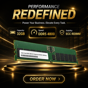 HMCG84MEBRA115N แรมเซิร์ฟเวอร์ 32GB DDR5-4800 ECC Registered RDIMM 288 พิน PC5-38400 2Rx8 หน่วยความจำระดับองค์กรสำหรับศูนย์ข้อมูล - Product Image 6
