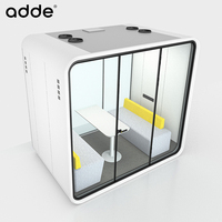 Cabine de bureau insonorisée 4 places pour réunions intérieures et extérieures, cabine téléphonique extérieure privée à vendre