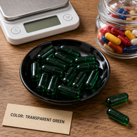 Capsules végétales transparentes vides en HPMC, tailles 0 et 00, capsules végétariennes d'origine végétale, issues d'algues marines, pour usage humain