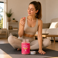 Gummies de Collagène Hydrolysé 500mg OEM ODM pour l'Élasticité de la Peau, le Soutien des Cheveux et des Ongles, et l'Éclat Antioxydant