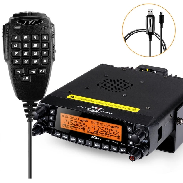 TYT TH-9800 Car Radio Long Range 50W Walkie Talkie 100km Range Quad Band Ham Base Station Radio