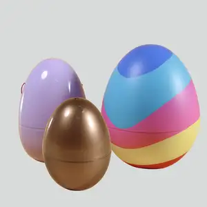 بيض عيد الفصح الكبير من البلاستيك المُزين بشكل إبداعي كبير الحجم عالي الجودة
