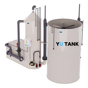 Équipement RAS intégré 4-en-1 pour Tilapia : Système d'aquaculture en recirculation, Écumeur de protéines, Filtre à tambour pour pisciculture, Réservoir Yu - Product Image 1