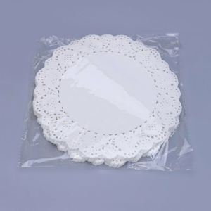 Disposable High Quality Double-Sided Lace Oil Absorbing <b>Paper</b> <b>Pad</b> White Food Grade Eco-Friendly Greaseproof Non-Stick for Bread - Product Image 6