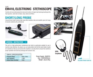 Estetoscópio Eletrônico Automotivo, Dispositivo De Diagnóstico De Som, Ferramenta De Manutenção Do Motor, <span class=keywords><strong>Detector</strong></span> De Ruído Do Chassi, Testador De Transmissão - Product Image 2