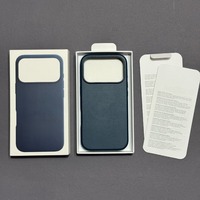 Étuis de téléphone en cuir pour iPhone 17 Pro Max, antichoc, design magnétique, livrés avec boîte de vente au détail