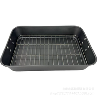Bac à pizza rectangulaire en acier inoxydable grande capacité Befair Have Shelf, accessoires de cuisson pour dinde, durable