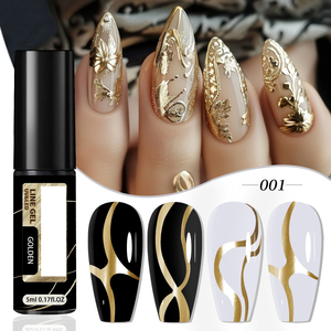 Esmalte de Uñas en Gel con Efecto Cromo Metálico Platino, Venta al por Mayor 2026, 3 Colores: Plateado, Dorado y Blanco - Product Image 1