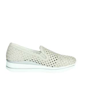 Cinzia Soft Donna <b>Slip</b> <b>on</b> IV2014846 CA Grey Breathable Genuine <b>Leather</b> Walking <b>Shoes</b> - Product Image 3