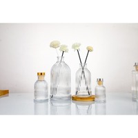 Bouteille en verre vide pour diffuseur à bâtonnets de 40 ml, 100 ml, 200 ml, 500 ml avec bouchon et boîte