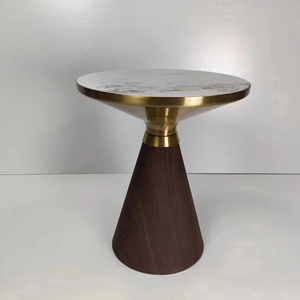 <span class=keywords><strong>Table</strong></span> d'appoint en <span class=keywords><strong>acier</strong></span> et marbre naturel, <span class=keywords><strong>table</strong></span> à café et à thé - Product Image 1