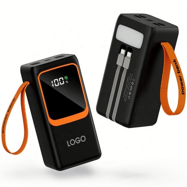 Overseas Trip Ultra Thin Portable Large Digital Screen Airplane Allowed Battery Wholesale Solar Power Bank