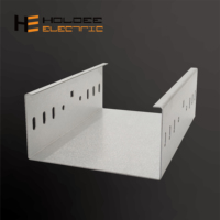 HOLDEE 0.8mm Goulotte de câblage électrique extérieure en acier galvanisé / Échelle de câblage / Chemin de câblage perforé