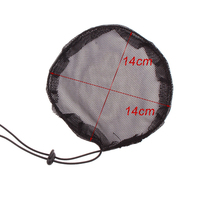 Red para Cola de Caballo con Cordón, Red Base para Pelucas, Gorros para Hacer Moños Afro, Red para Cola de Caballo con 5 Peines, Red para Cabello sin Pegamento Negra
