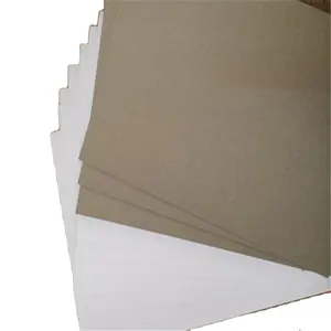 Strong Stiff White Coated Duplex Board Paper With Grey Back Pack In Roll Or Sheet