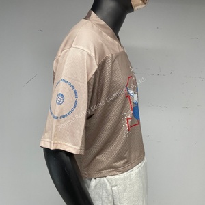 MT1536 Nouveaux hauts de mode pour hommes, maillot de football par sublimation, col en V, manches courtes, respirant, t-shirts décontractés, grandes tailles - Product Image 4