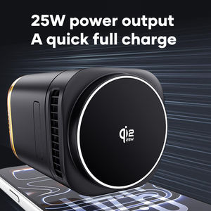 Nouveau produit innovant <span class=keywords><strong>Q</strong></span> I2.2 25W Chargeur sans fil 5 en 1, support pliable, chargeur de bureau avec lumière nocturne, câble rétractable - Product Image 3