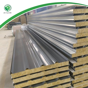 بيع بالجملة ألواح شطيرة من الصوف الصخري للجدران الخارجية وبناء السقف الجانبي مع تطبيق في قبو المستودع - Product Image 3