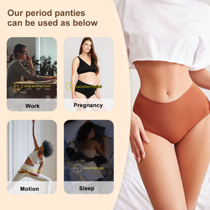 Mutande Mestruali all'Ingrosso, 4 Strati di Cotone, Assorbenti, per Adolescenti, Senza PFAS - Product Image 2