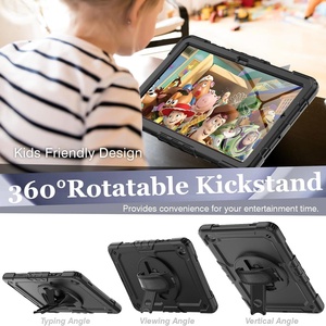 Fundas Resistentes de Silicona para Tablet Samsung Galaxy Tab A9+ Plus X210 X216 X218 de 11'', con Soporte Giratorio, Correa para el Hombro, Funda para Niños - Product Image 5