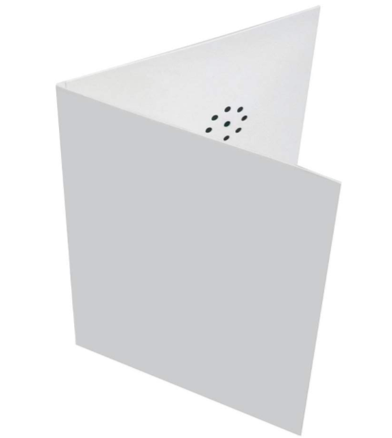Wholesale Blank Folded 30 Seconds Music & Voice Recording White Luxury Embossed Paper Greeting Cards and Envelopes for Birthday