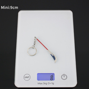 พวงกุญแจดาบจิ๋วโลหะผสมสังกะสี 9 ซม. ราคาถูก งานฝีมือโลหะ ขนาดเล็ก แบบตัดคลัสเตอร์ - Product Image 6