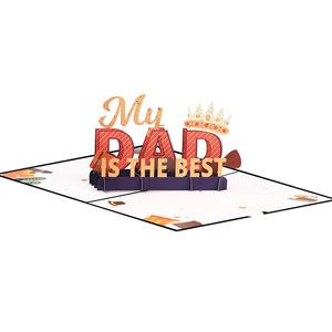 Biglietto d'Auguri 3D Pop-up Creativo per la Festa del Papà, Carta Regalo con Benedizione per la Festa del Papà, Regalo per Papà con Busta - Product Image 2